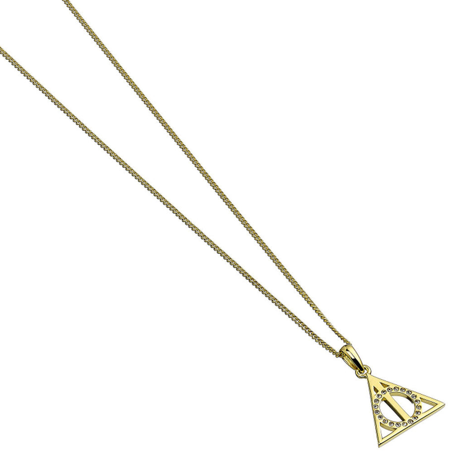 (Próximamente) Colgante Deathly Hallows Harry Potter plata baño oro