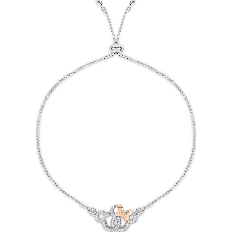 (Próximamente) Pulsera Mickey & Minnie Disney plata