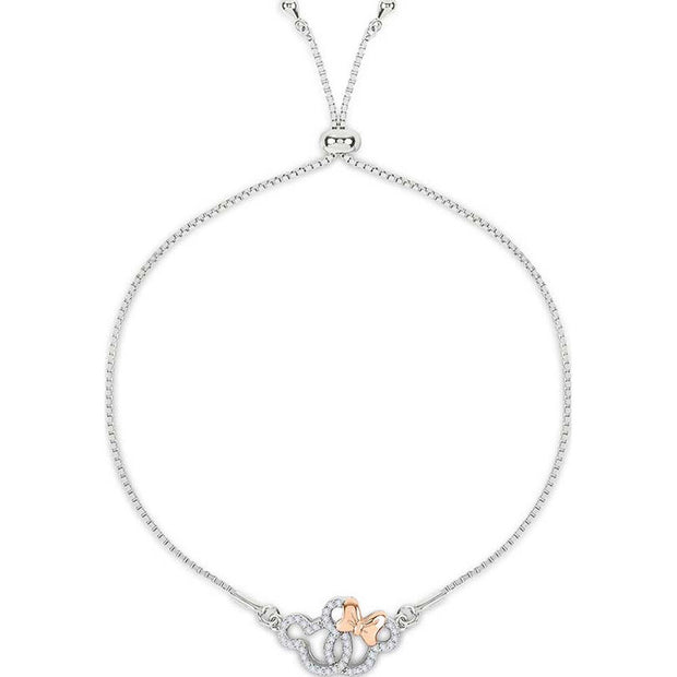 (Próximamente) Pulsera Mickey & Minnie Disney plata