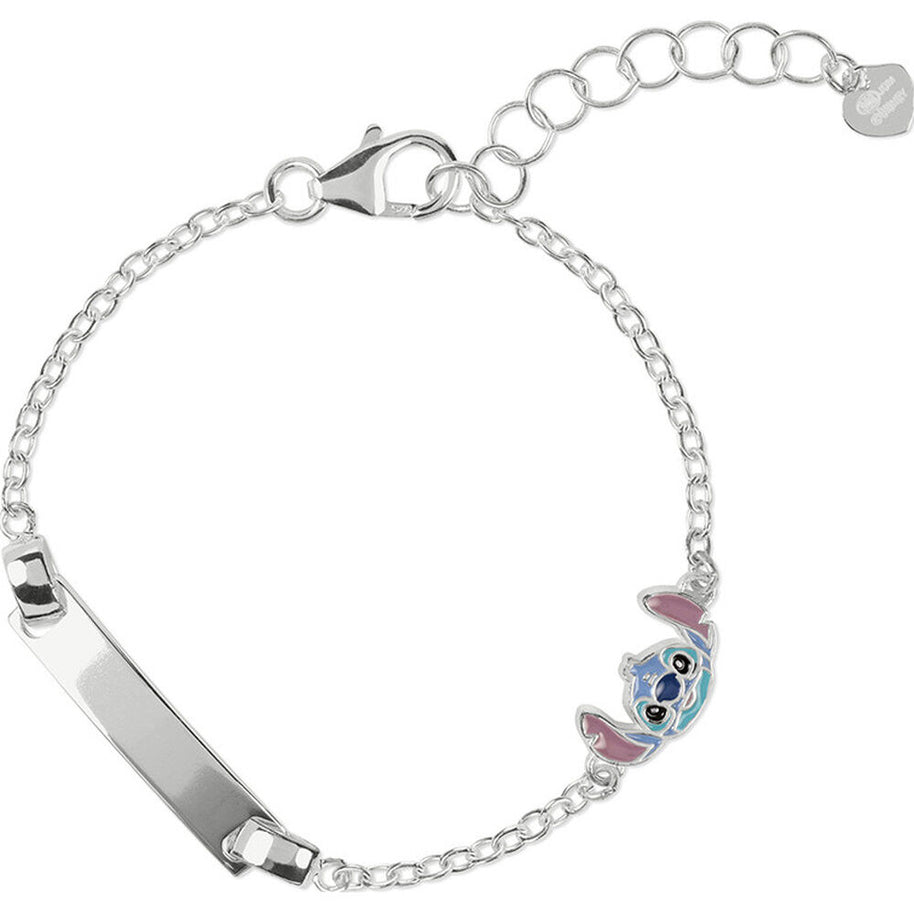 (Próximamente) Pulsera placa Stitch Disney plata