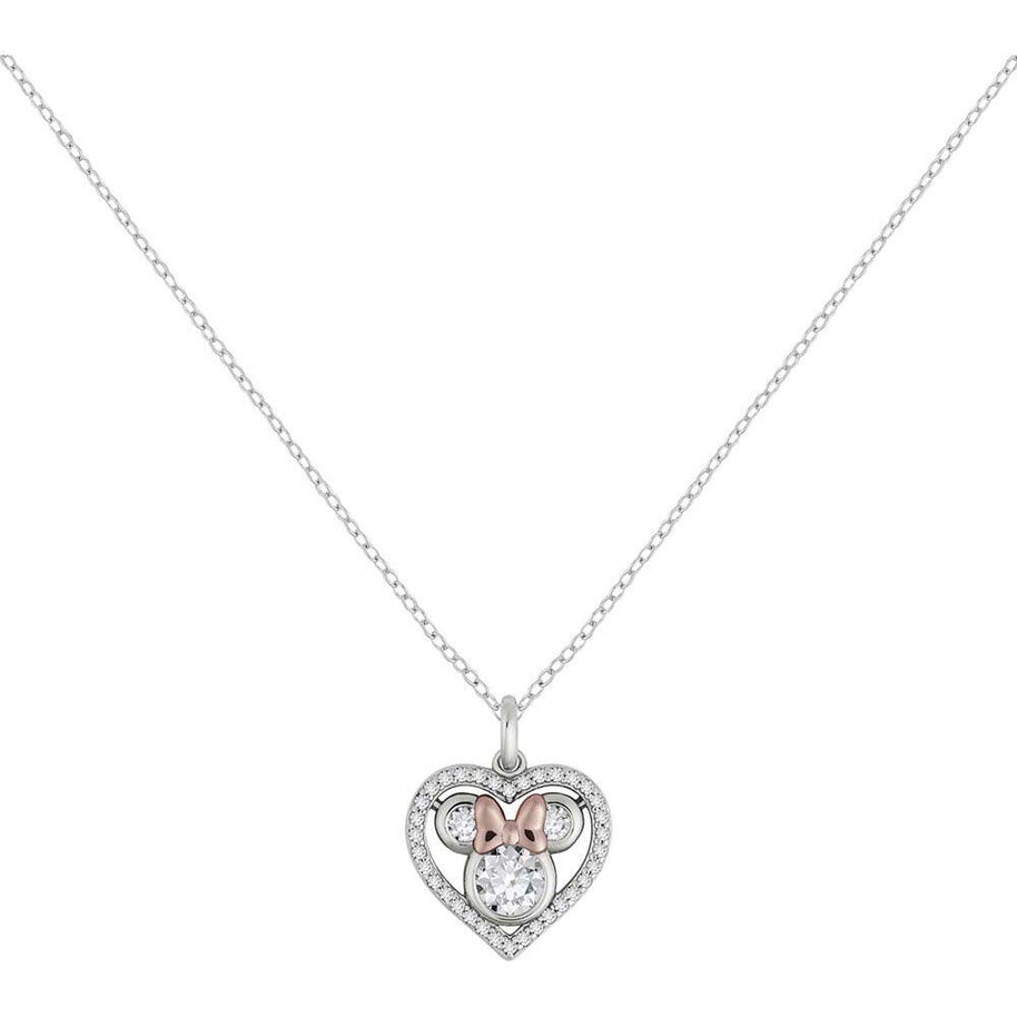 (Próximamente) Colgante Corazon Minnie Disney plata