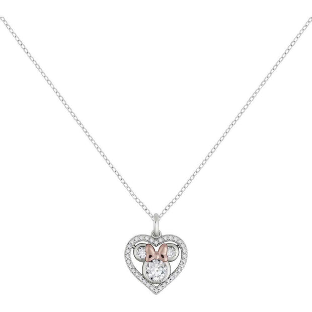 (Próximamente) Colgante Corazon Minnie Disney plata