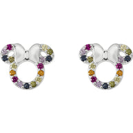(Próximamente) Pendientes Rainbow Minnie Disney plata