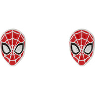 Pendientes Spiderman Marvel plata