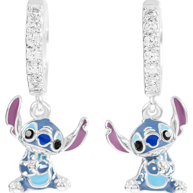 (Próximamente) Pendientes Charm Stitch Disney plata