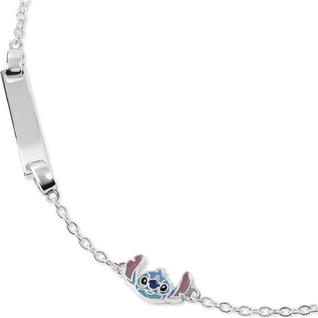 (Próximamente) Pulsera placa Stitch Disney plata