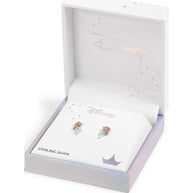 Pendientes Rosa La Bella y la Bestia Disney plata