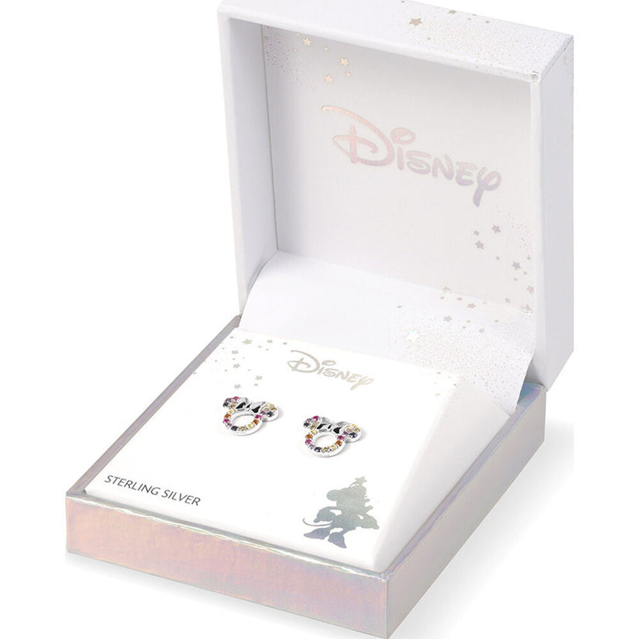 (Próximamente) Pendientes Rainbow Minnie Disney plata