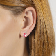 Pendientes Spiderman Marvel plata