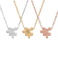 Collares medalla puzzle personalizables