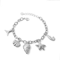 Pulsera con colgantes marinos